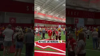 The Husker faithful showed up in full force to see their 2026 Nebraska football team