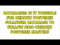 Is it possible for heroku postgres follower database to follow non-heroku postgres master