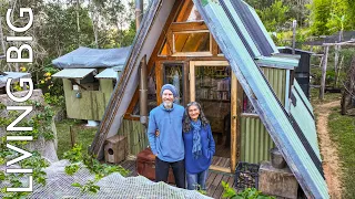 A $1,000 A-Frame Cabin, Permaculture Gardens & an Incredible Off-Grid Life