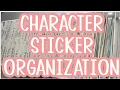 Updated Character Sticker Organization 2022 Edition