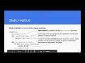 CS3A Week 7 OOP static methods