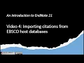4 Importing Citations from EBSCO host Databases into EndNote 21