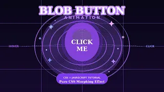 This Blob Button Animation is Crazy HTML CSS
