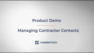 Managing Contractor Contacts