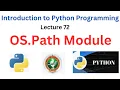 os path Module in Python File and Directory Path Handling VTU Introduction to Python Programming