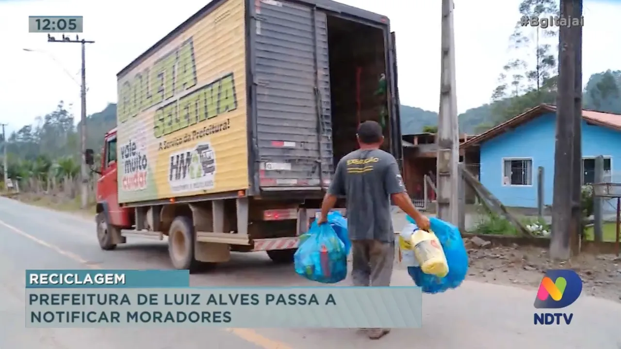 Prefeitura de Luiz Alves passa a notificar moradores que não separam lixo de forma correta