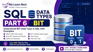 SQL Data Types Part 6 BIT Data Type Explained Examples SQL Tutorial for Beginners MyLearnNest