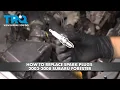 How to Replace Spark Plugs 2003-2008 Subaru Forester