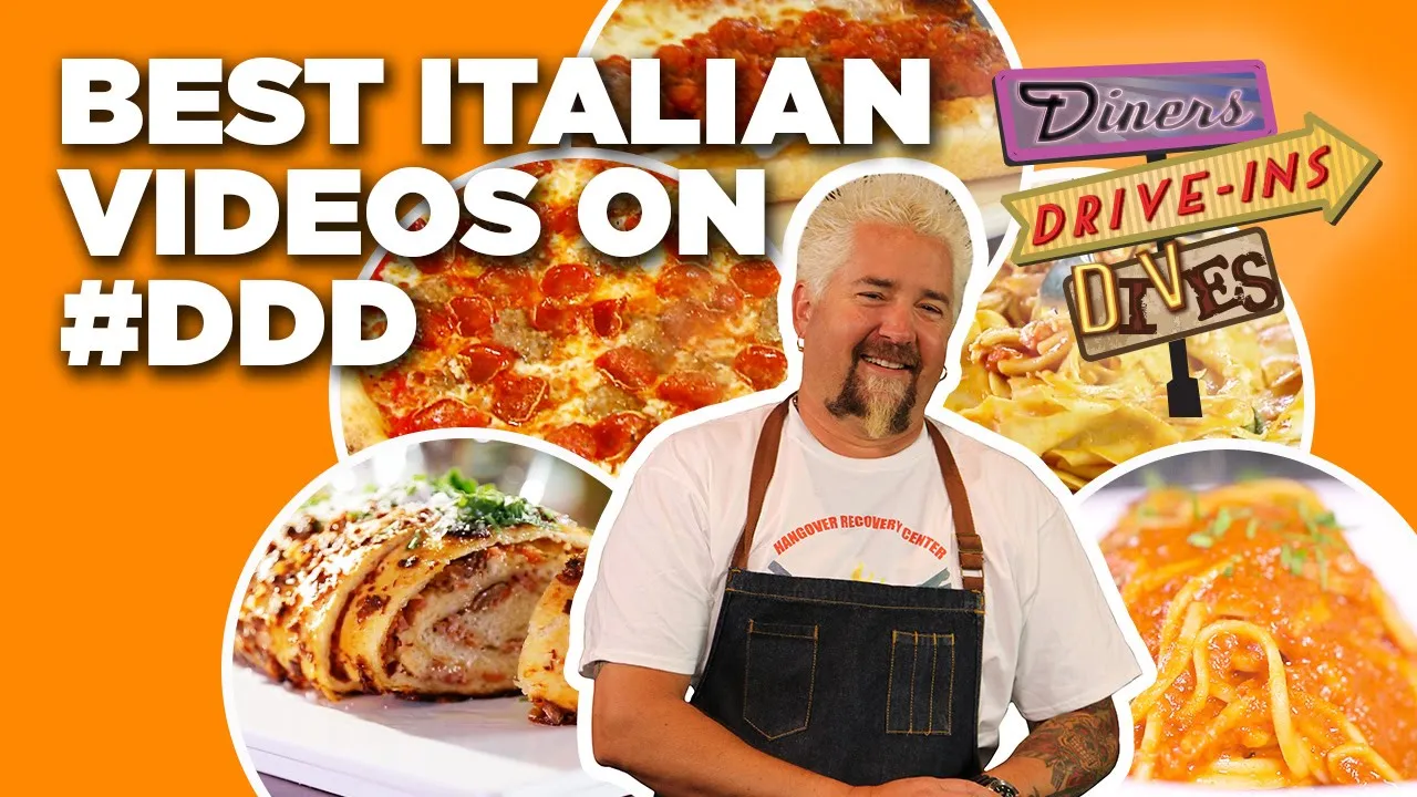 Top 10 Italian #DDD Videos with Guy Fieri   Diners, Drive-Ins and Dives   Food Network