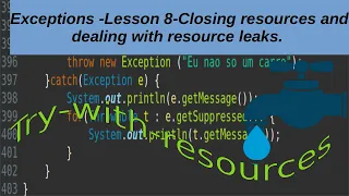 Exceptions - Lesson 8
