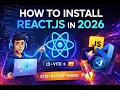 React js Installation Setup in Visual Studio Code 2026 Vite Node js Windows Mac