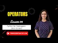 Lesson 6 Operators in Python