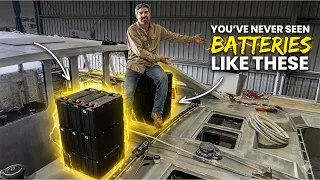 The Craziest Batteries We’ve EVER SEEN 🤯 Aluminum Catamaran Build Pt. 62