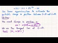 Math 135 Section 4 6 Estimate change in position using linear approximation