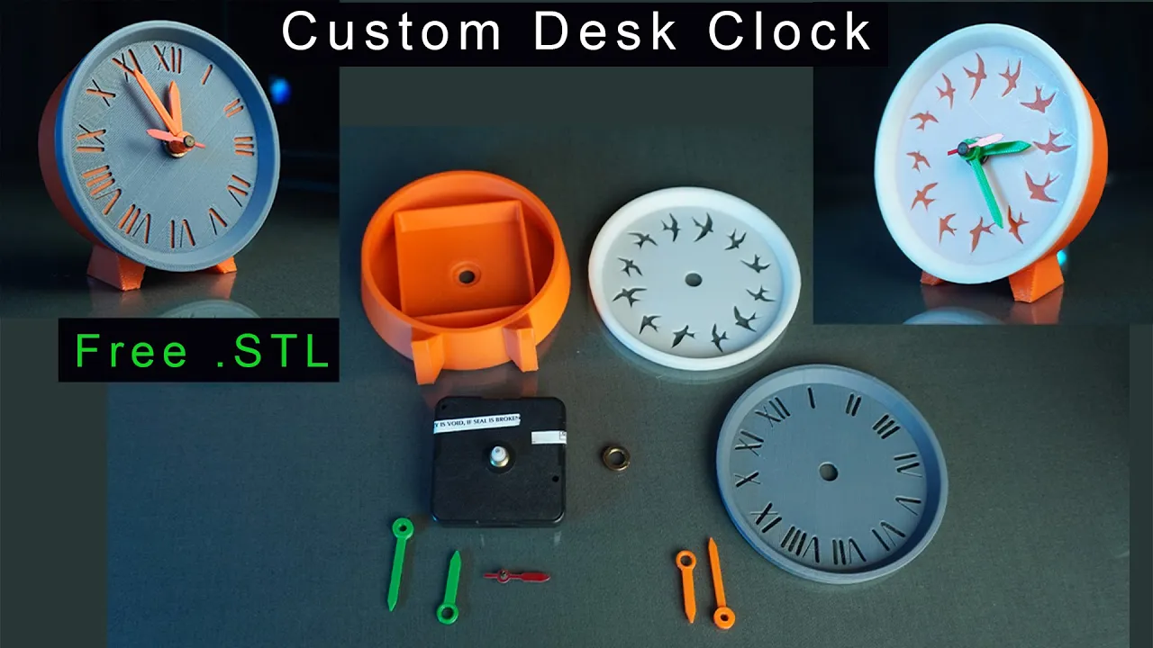 Customisable Mini Desk Clock