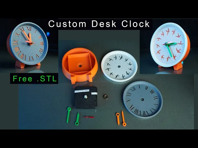 Customisable Mini Desk Clock video thumbnail