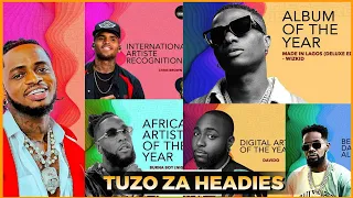diamond aanza kuwasha moto ashinda tuzo za headies marekani na chris brown wizkid na burna boy 
