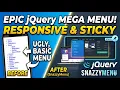 Responsive Sticky Mega Menu Plugin For jQuery - SnazzyMenu
