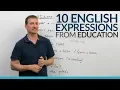 10 common English Idioms Expressions from Education