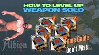 albion online how to level up your weapon tree solo