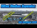 Etihad Stadium Expansion 12th November 2025 - Manchester City FC - large glass install #djidrone 