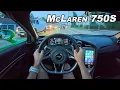 Living With 2027 McLaren 750S - Evening Supercar Gym Commute POV Binaural
