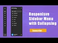 Sidebar Menu with Collapsing using JavaScript Responsive Side Navigation Bar in HTML Devscore