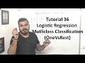 Tutorial 36 - Logistic Regression Mutliclass Classification OneVsRest