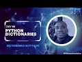 Day 66 - 90 days of Analytics Python Dictionaries