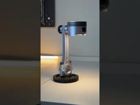 3D printed piston lamp #shorts