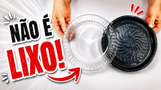 NÃO JOGUE FORA ESSAS EMBALAGENS DE PLÁSTICO! VEJA COMO TRANSFORMEI E REUTILIZEI NA COZINHA