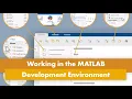 Working in the MATLAB Development Environment