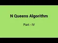 N Queens problem using Backtracking N Queens Solution Code