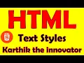 Text Style in HTML Learn HTML text formatting in 2 minutes HTML Tutorials