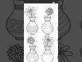 Beautiful Vase coloring worksheets