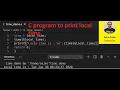 C program to print local time