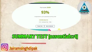 essentials - 1 summary test python E 1 summary test python cisco