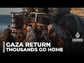Download Lagu Thousands head to northern Gaza: Palestinians return to ruined neighbourhoods