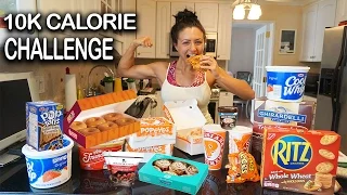 10K Calorie Challenge Girl VS food Epic Cheat Day Ashley Nocera