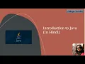 Introduction to java History of Java Features of Java