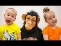 Gaby and Alex meet FUNNY MONKEY | Kids story + More
