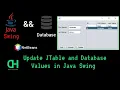 Update JTable and Database Values in Java Swing