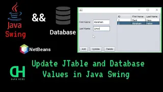 Update JTable and Database Values in Java Swing