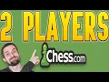 How To Play 2 Player Chess On Chess com PC Mobile EASY Tutorial