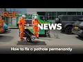 How to fix a pothole permanently