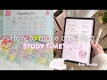 How to make the perfect STUDY TIMETABLE that actually works