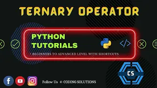 Ternary Operators In Python Python Programming For Beginners Coding Solutions