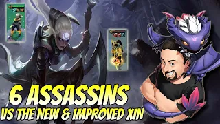 6 Assassins vs The New & Improved Xin Zhao | TFT Fates | Teamfight Tactics