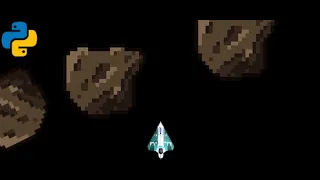 Python Asteroid Game in Under 75 Lines of Code