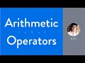 Arithmetic Operators in in Hindi